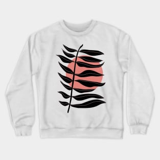 Olive leaves abstract midcentury modern minimal design Crewneck Sweatshirt